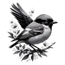 Nightingale tattoo design idea