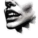 Throat tattoo design idea