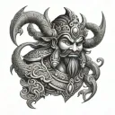 ravana tattoo design idea
