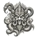 ravana tattoo design idea