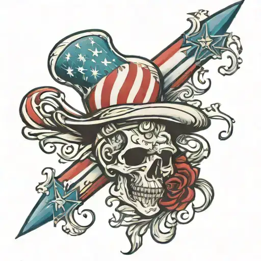 Patriot for life tattoo design idea