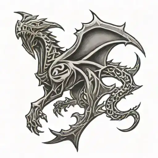 Skyrim logo tattoo design idea