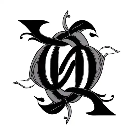 Two Word Ambigram Generator tattoo design idea