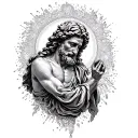 saint Christopher protect us tattoo design idea