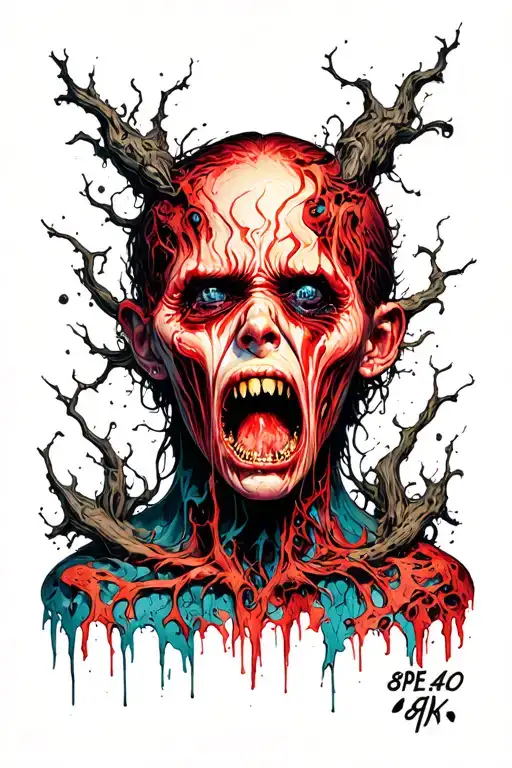 Anxiety Anger Silence scar maximum tattoo design idea