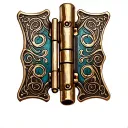 antique hinge tattoo design idea