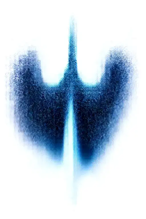 angel wings behind a sword, with a v2 harley engine tattoo design idea