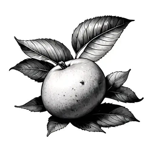 mango in morse cod tattoo design idea