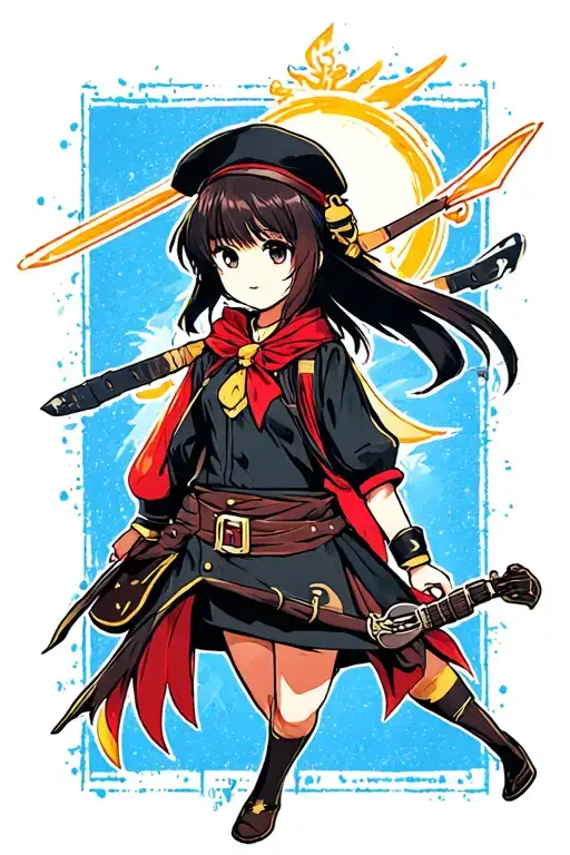 Megumin tattoo design idea
