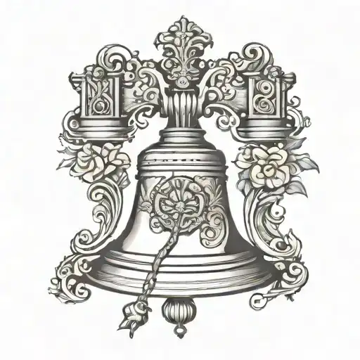 Philadelphia liberty bell tattoo design idea