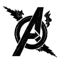 avengers logo tattoo design idea