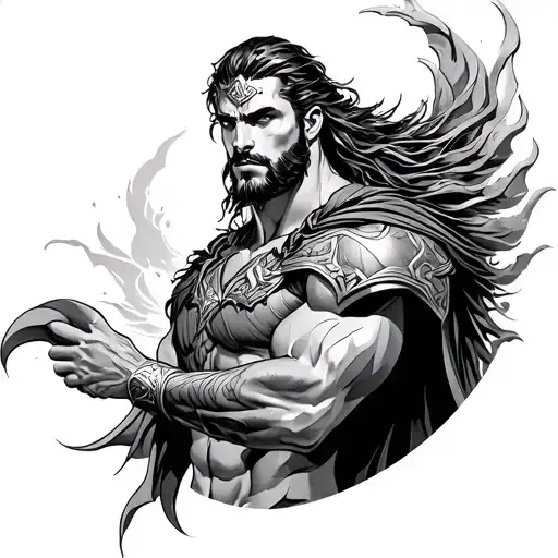 aquaman tattoo design idea