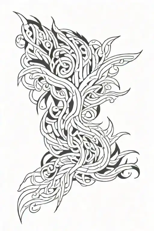 Anxiety tattoo design idea