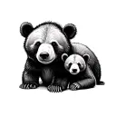 Mama Bear Baby Bear tattoo design idea