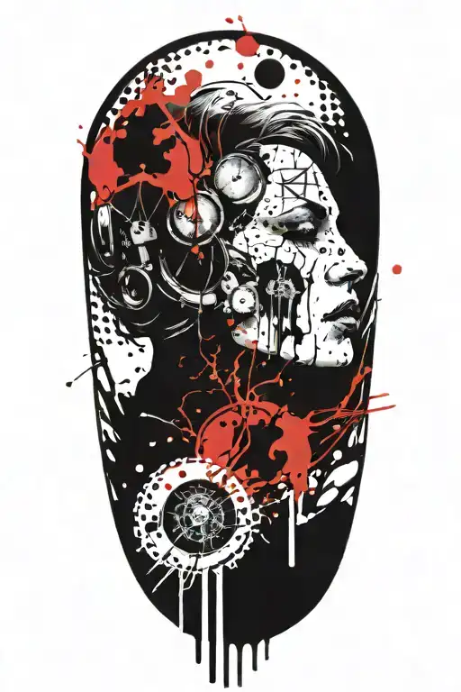 rock 70s rock music tattoo design idea