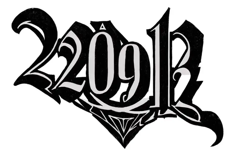 "22.09.12" Greek Numbers tattoo design idea