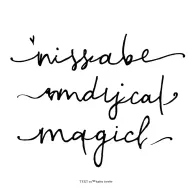 "miserable and magical" simple fine line tattoo tattoo design idea