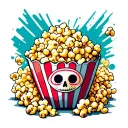 Popcorn tattoo design idea