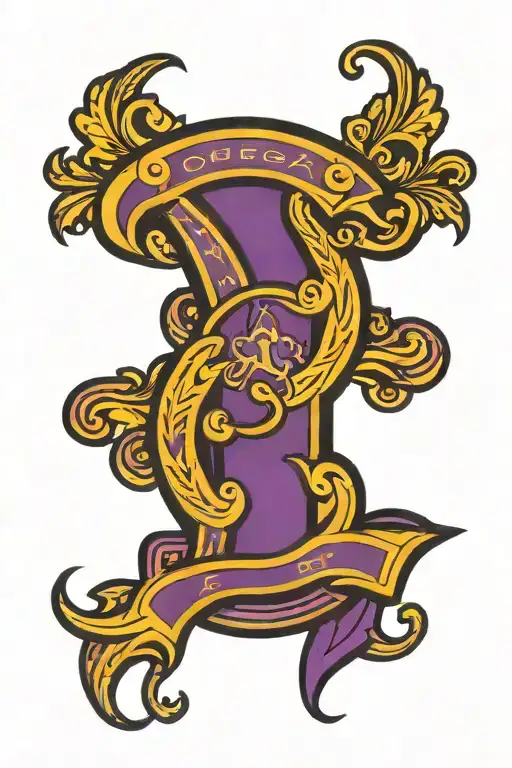 Omega Psi Phi symbol tattoo design idea