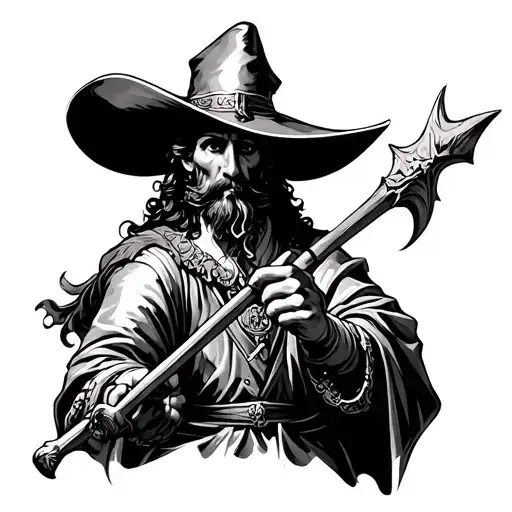 Don Quixote tattoo design idea