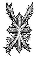 triple Cross tattoo design idea