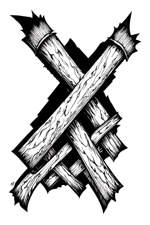 triple Cross tattoo design idea