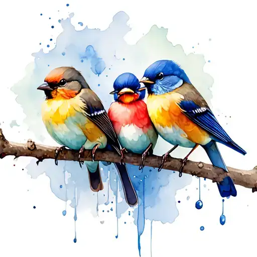 3 Little Birds tattoo design idea