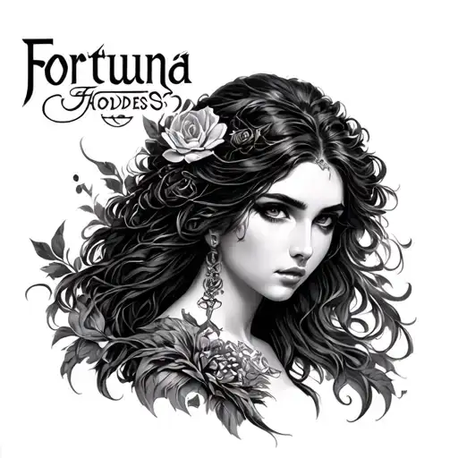 Fortuna Goddess tattoo design idea