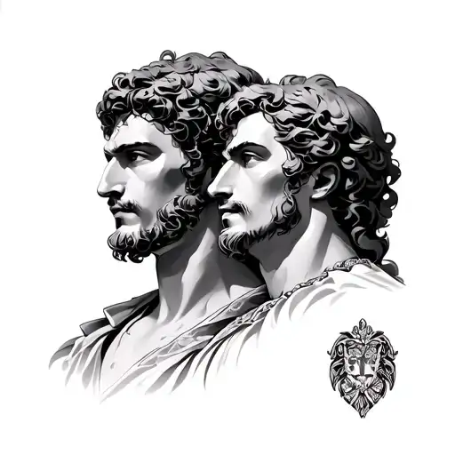 Castor And Pollux tattoo design idea