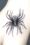 black widow spider tattoo design idea