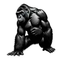 Silverback Gorilla tattoo design idea