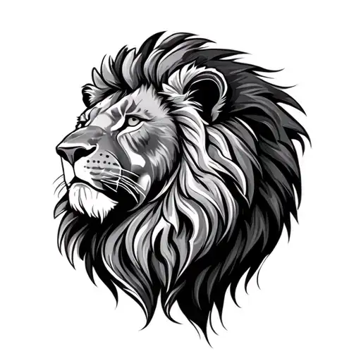 Father And Son Lion tattoo design idea