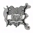 Haiti Flag tattoo design idea