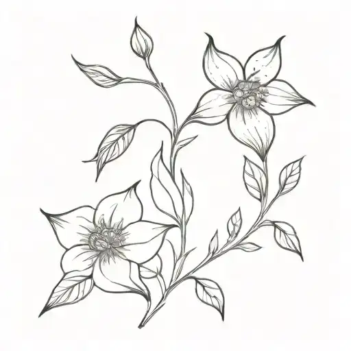 state flowers for Massachusetts, Texas,Kentucky, oklahoma, Washington, Oregon, illinois intertwined tattoo design idea