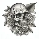 skull knee tattoo tattoo design idea