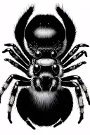 jumping spider tattoo design idea