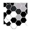 honeycomb pattern tattoo design idea