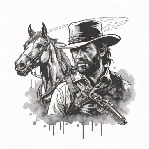 red dead redemption 2 tattoo design idea
