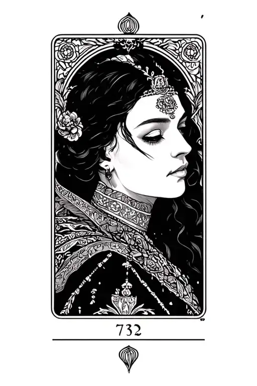 the empress tarot card tattoo design idea