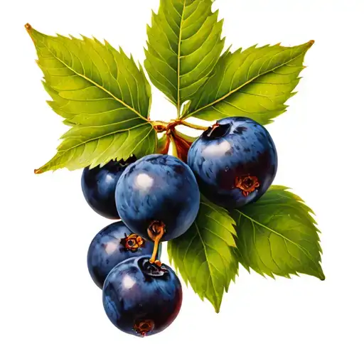 huckleberry tattoo design idea