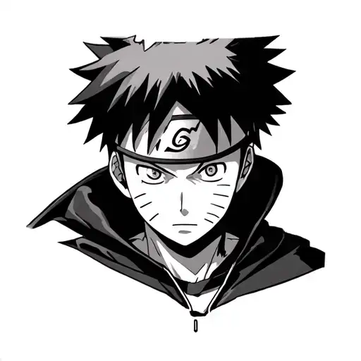 Naruto with luffy with chrollo anime  tattoo design idea