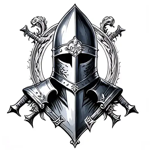 Knight Templar tattoo design idea
