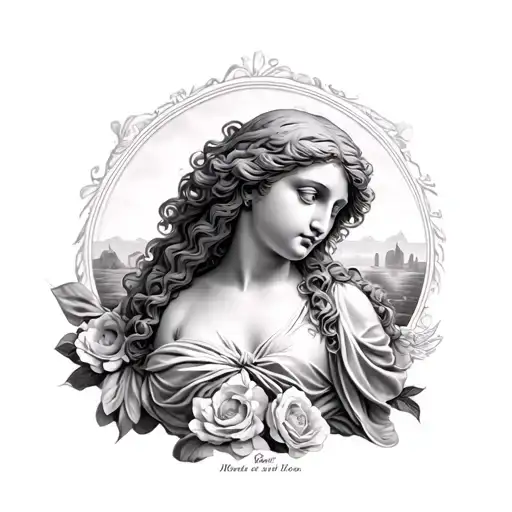 Botticelli birth of Venus tattoo half body covered tattoo design idea