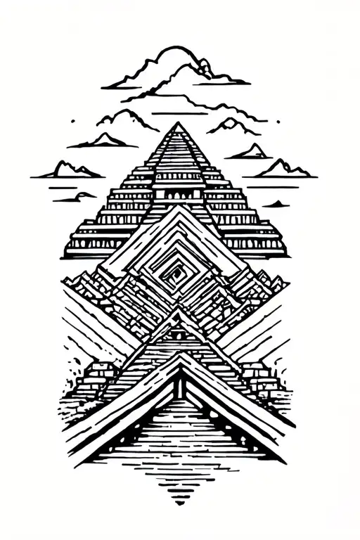 Machu Picchu is a 15th-century Inca citadel located in the Eastern Cordillera of southern Peru, dotted lines tattoo design idea