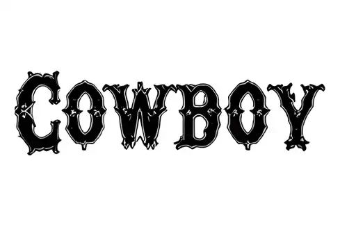 "Cowboy" tattoo design idea