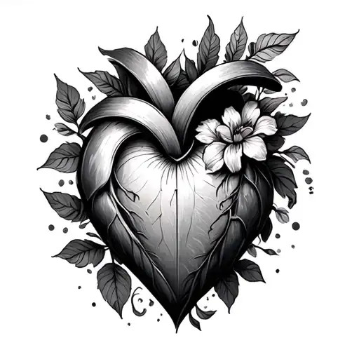 herz gehirn Kombination  tattoo design idea