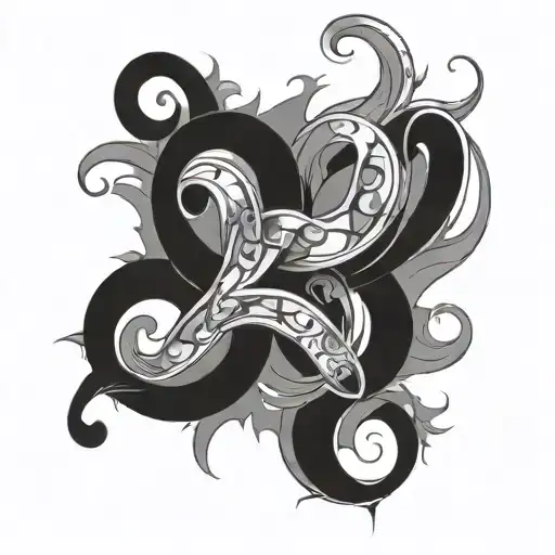 Numbers tattoo design idea