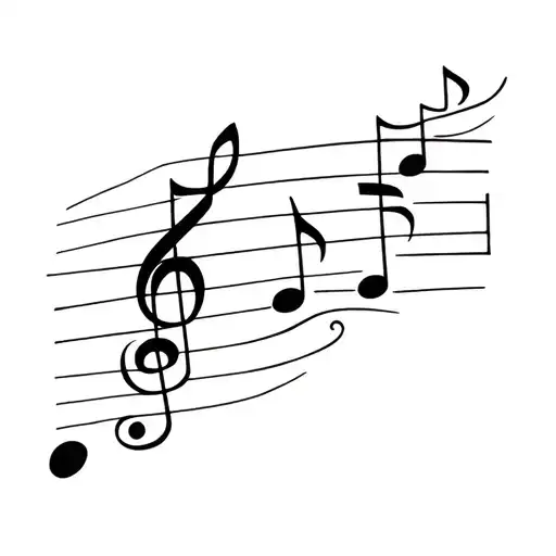 music & math tattoo design idea