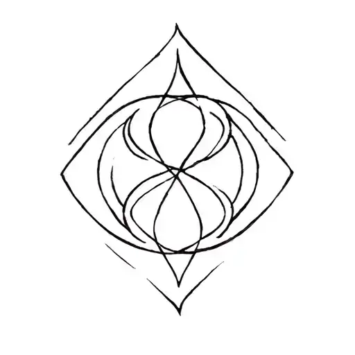 Calm to my Chaos Symbol tattoo design idea