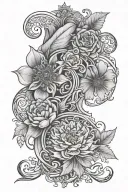 The names of Samaneh and Amir tattoo design idea